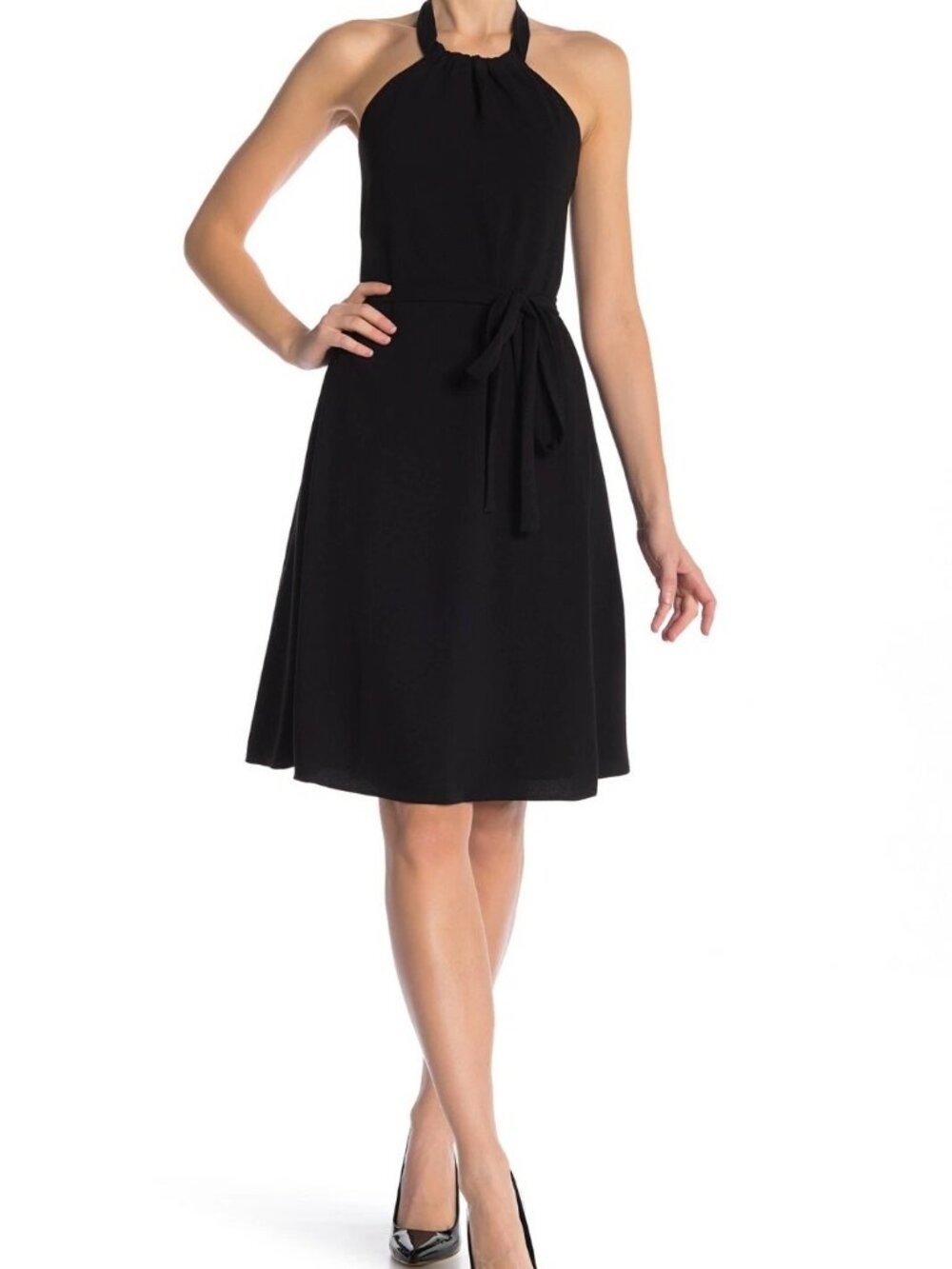 THEORY Nayline R Black Elevate Crepe Dress NWT $285